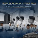 Ikuti Pembukaan Latsar 2026, CPNS Lapas Narkotika Karang Intan Siap Jadi ASN Berkualitas