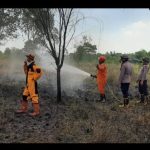 Siaga Tanpa Henti, Satbrimob Polda Kalsel Kembali Padamkan Tiga Titik Karhutla